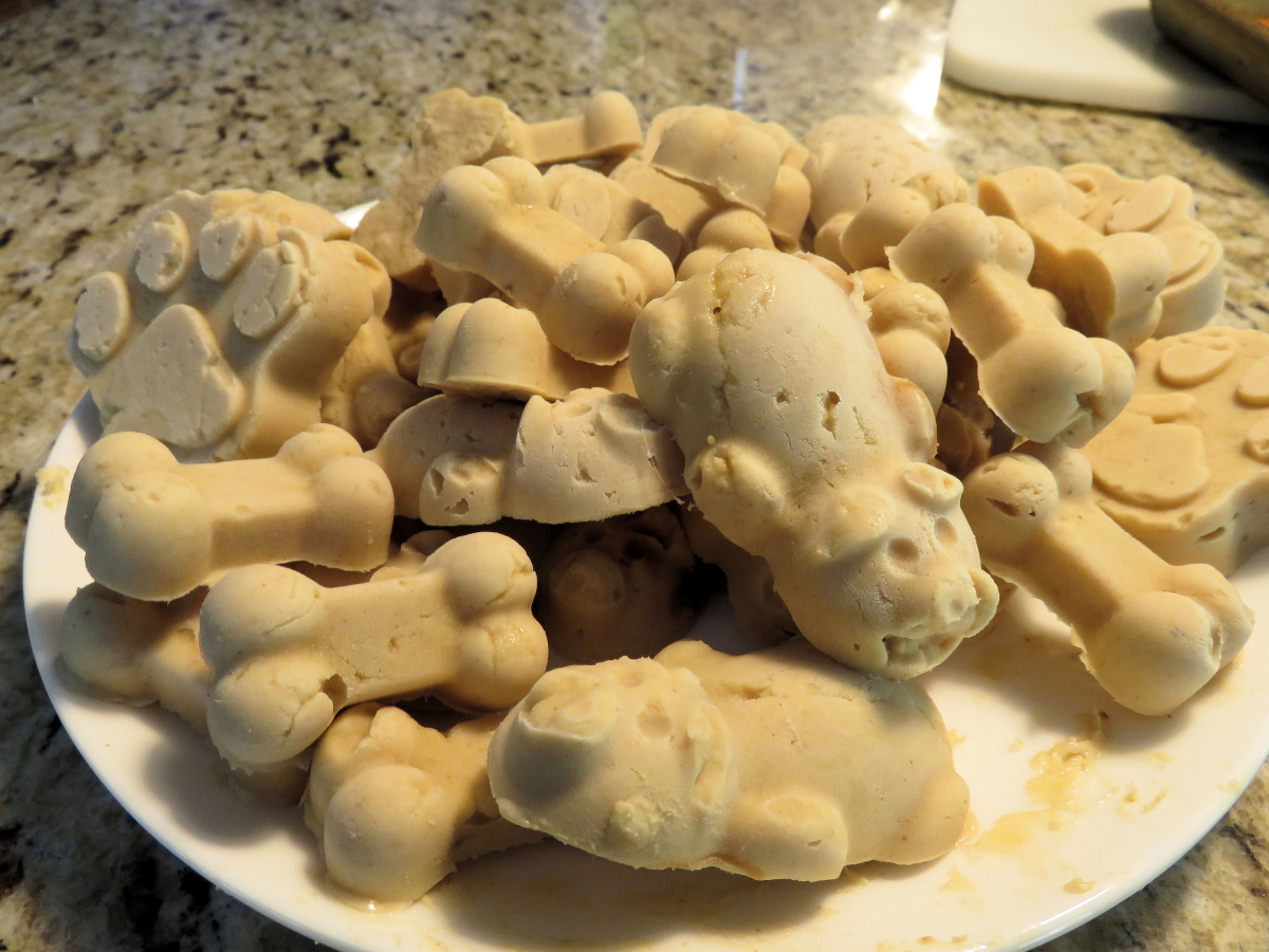 Peanut butter banana yogurt dog treats clearance